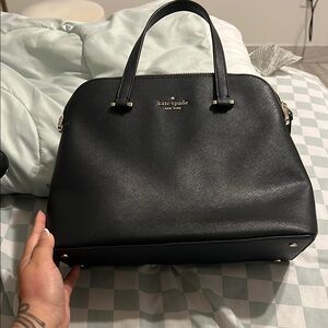 Kate Spade Black Leather Satchel Structured Design